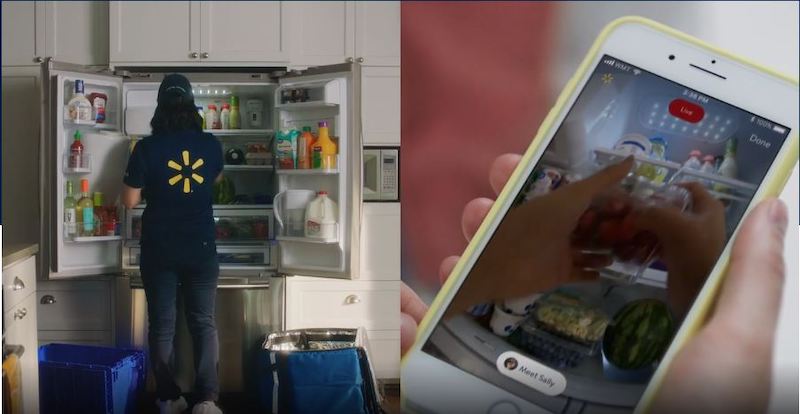 Walmartのサービス紹介ページ内の動画よりイン・ホームサービスのイメージ