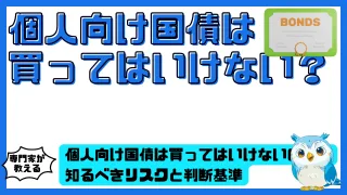 個人向け国債は本当に買ってはいけないのか？投資家が知るべきリスクと判断基準